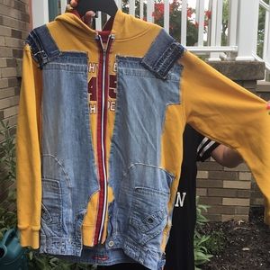 Gold & Denim Hoodie/Hybrid